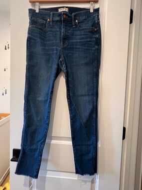 Madewell Women's Dark Blue 9” high-rise Skinny Jeans